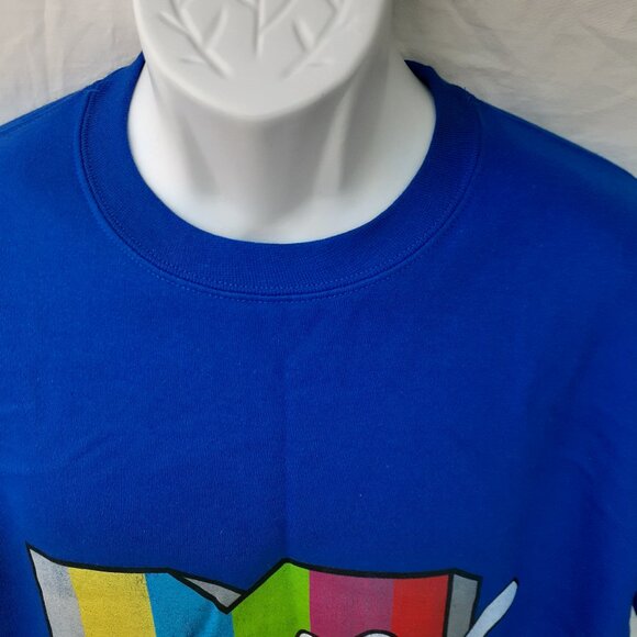 MTV - Music Television Screen Logo - New Royal Blue Sweatshirt - Picture 4 of 8